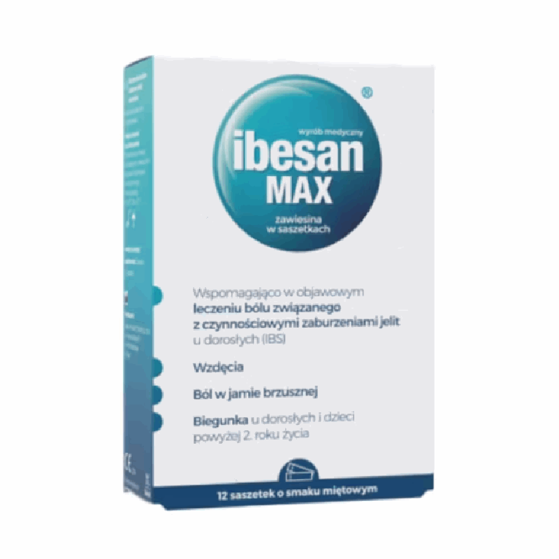 Ibesan Max saszetki o smaku miętowym, 12 szt.