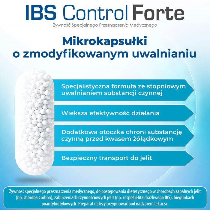 IBS Control Forte kapsułki na dolegliwości jelitowe, 60 szt.