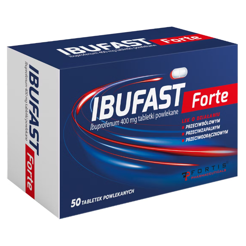 Ibufast Forte 400 mg tabletki powlekane, 50 szt.