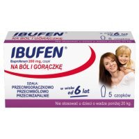 Ibufen 200 mg 5 czopków