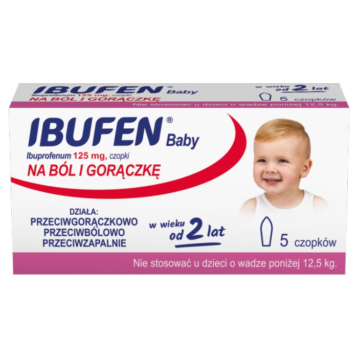 Ibufen Baby 125 mg 5 czopków