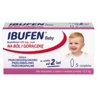 Ibufen Baby 125 mg 5 czopków