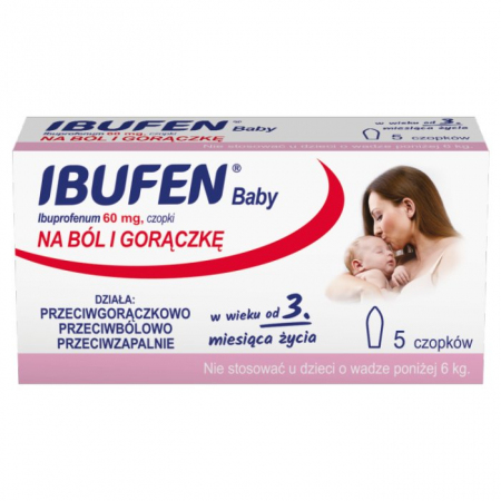Ibufen Baby 60 mg 5 czopków