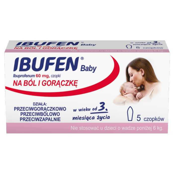 Ibufen Baby 60 mg 5 czopków