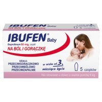 Ibufen Baby 60 mg 5 czopków