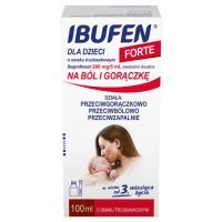 Ibufen Forte zawiesina (smak truskawkowy) 100 ml / Ból i gorączka u dzieci