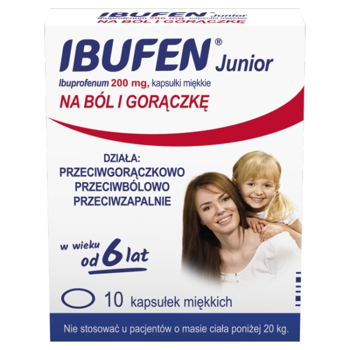 Ibufen Junior 200 mg 10 kapsułek
