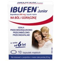 Ibufen Junior 200 mg 10 kapsułek