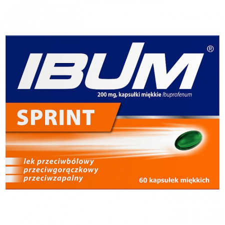 Ibum 200 mg 60 kapsułek elastycznych / Ból