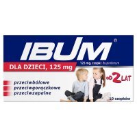 Ibum czopki 125 mg 10 szt.