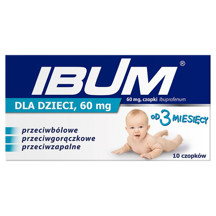 Ibum czopki 60 mg 10 szt.