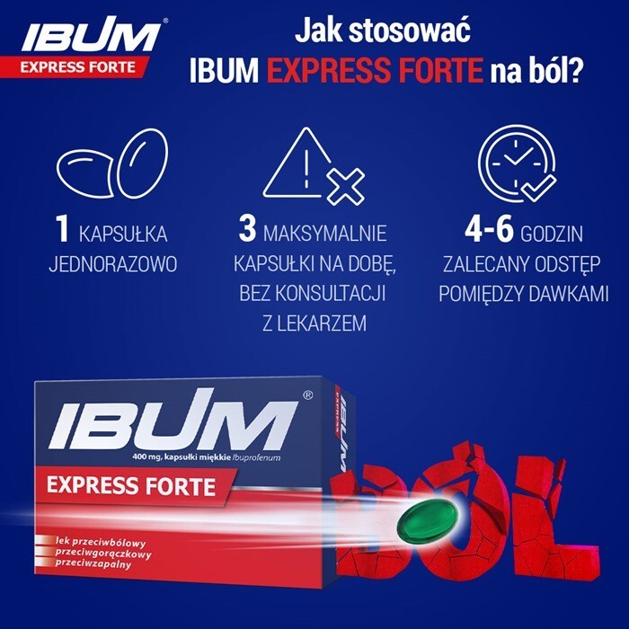 Ibum Express Forte 24 kapsułek miękkich