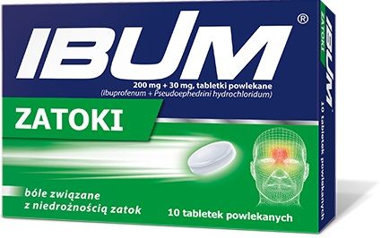 Ibum Zatoki 10 tabletek powlekanych
