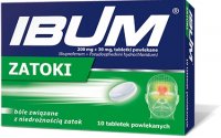 Ibum Zatoki 10 tabletek powlekanych
