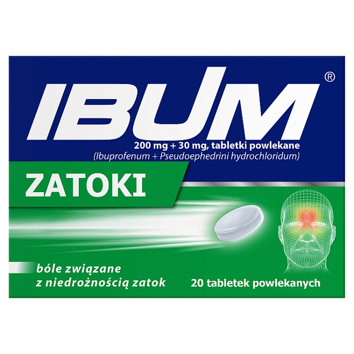 Ibum Zatoki 20 tabletek powlekanych