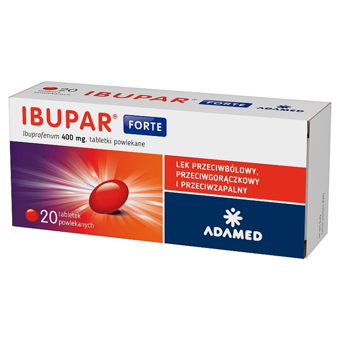 Ibupar Forte 400 mg 20 tabletek powlekanych