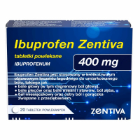 Ibuprofen Zentiva 400 mg tabletki powlekane, 20 szt.