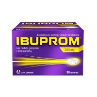Ibuprom 200 mg 50 tabletek powlekanych