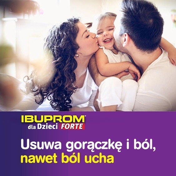 Ibuprom Forte dla dzieci (smak truskawkowy) zawiesina 100 ml