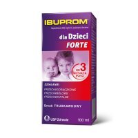 Ibuprom Forte dla dzieci (smak truskawkowy) zawiesina 100 ml