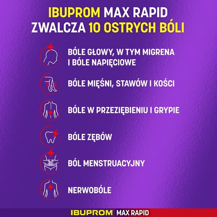 Ibuprom MAX Rapid 400 mg 24 tabletki powlekane