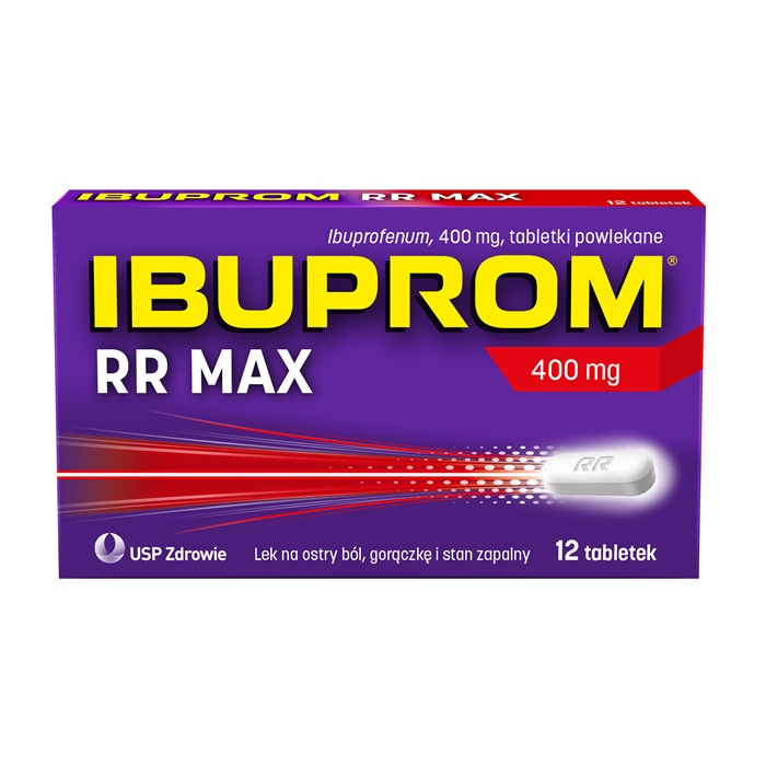 Ibuprom RR Max 400 mg 12 tabletek powlekanych