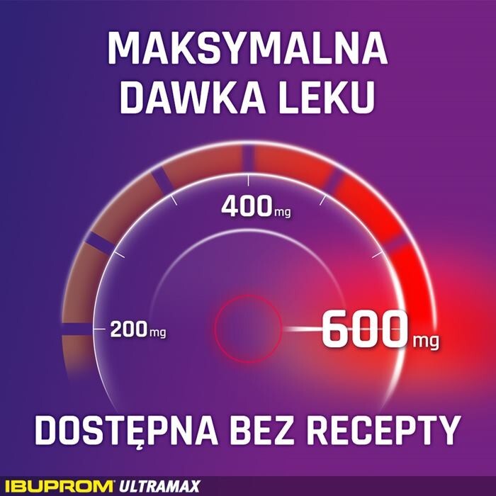 Ibuprom Ultramax 600mg 10 tabletek powlekanych