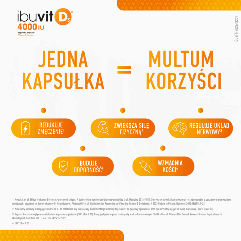 Ibuvit D3 4000 IU kapsułki miękkie, 90 szt.