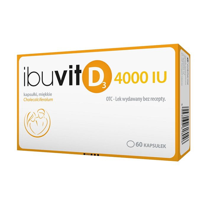Ibuvit D3 4000 IU kapsułki miękkie, 60 szt.