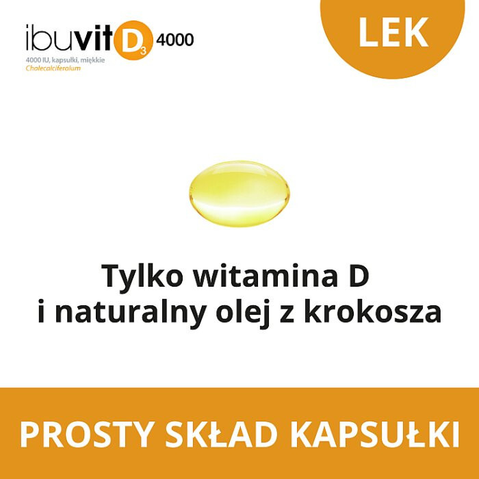 Ibuvit D3 4000 IU kapsułki miękkie, 60 szt.
