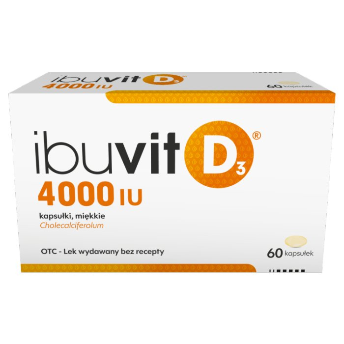 Ibuvit D3 4000 IU kapsułki miękkie, 60 szt.