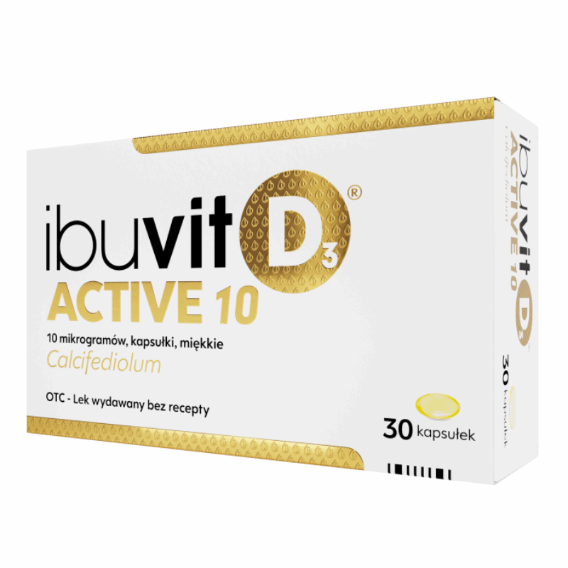 Ibuvit D3 Active 10 mcg kapsułki miękkie, 30 szt.