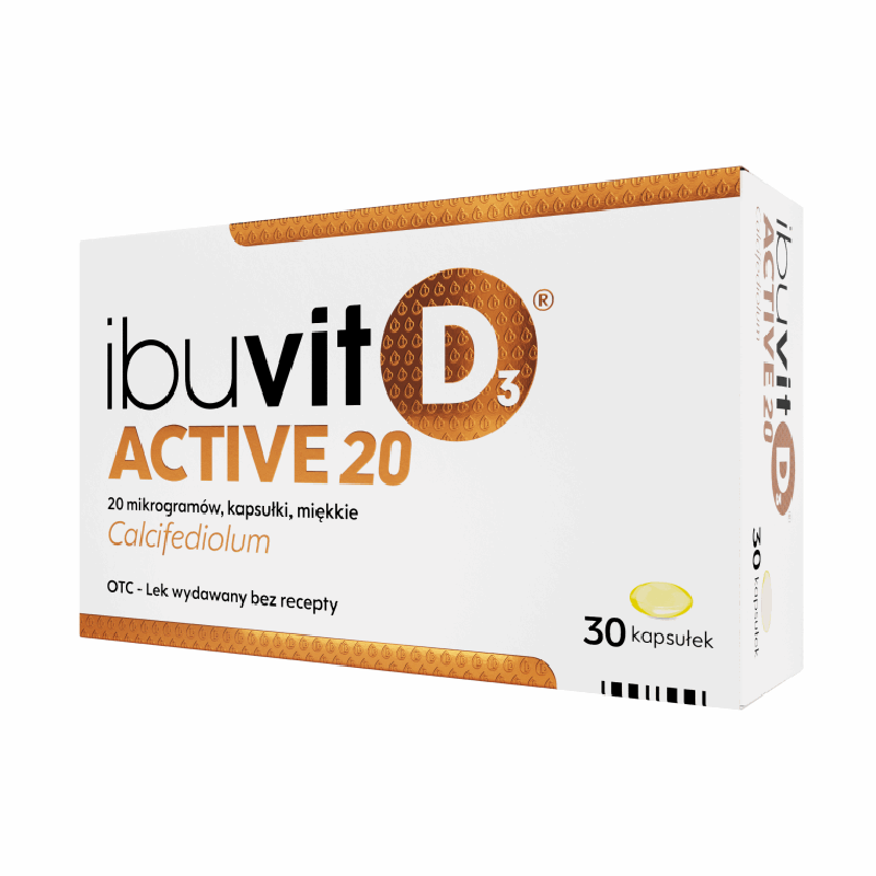 Ibuvit D3 Active 20 mcg kapsułki miękkie, 30 szt.