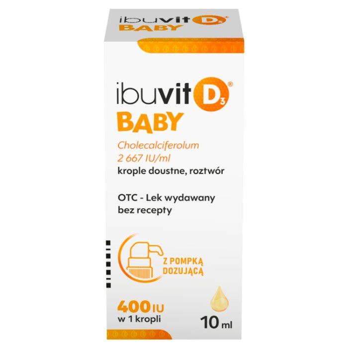 Ibuvit D3 Baby krople doustne, 10 ml