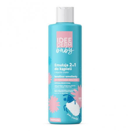 Idee Derm Baby Emulsja 2w1 do kąpieli i mycia ciała od 1. dnia życia, 400 ml