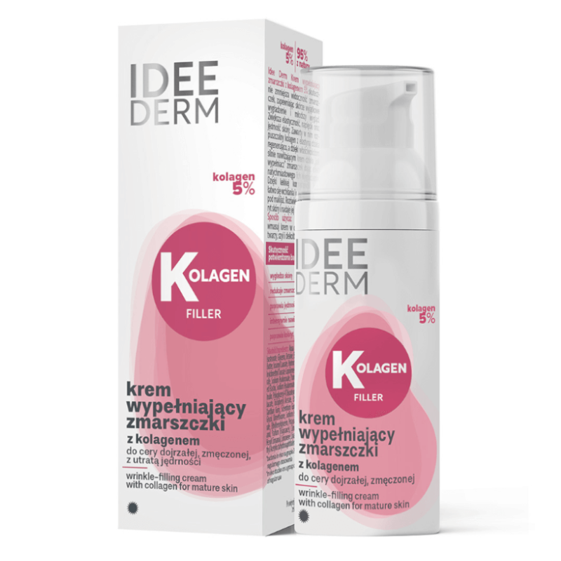 Idee Derm Krem wypełniający zmarszczki z kolagenem 5%, 50 ml