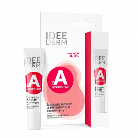 Idee Derm Regenerujący balsam do ust z witaminą A, 12 ml