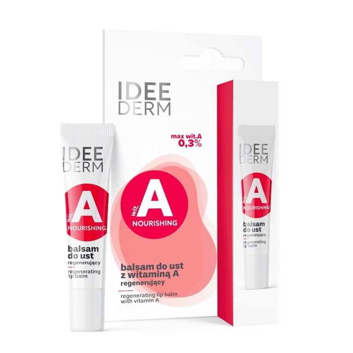 Idee Derm Regenerujący balsam do ust z witaminą A, 12 ml
