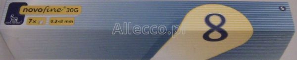 Igły NOVOFINE 30G do insulin 0,3 x 8 mm 7 szt.