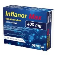 Inflanor Max ibuprofen 400 mg tabletki powlekane, 20 szt.