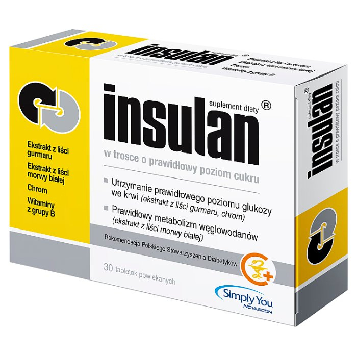 Insulan 30 tabletek powlekanych / Prawidłowy poziom cukru