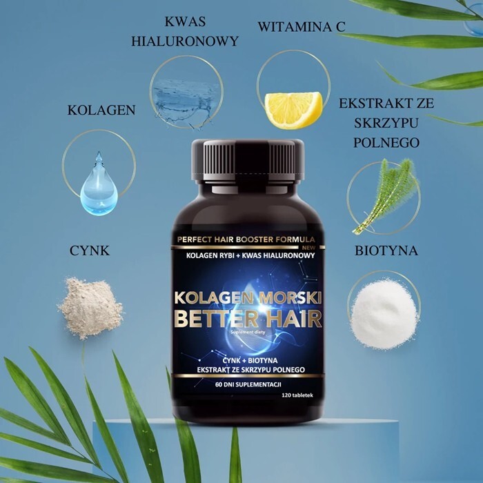 INTENSON Kolagen morski Better Hair 120 tabletek
