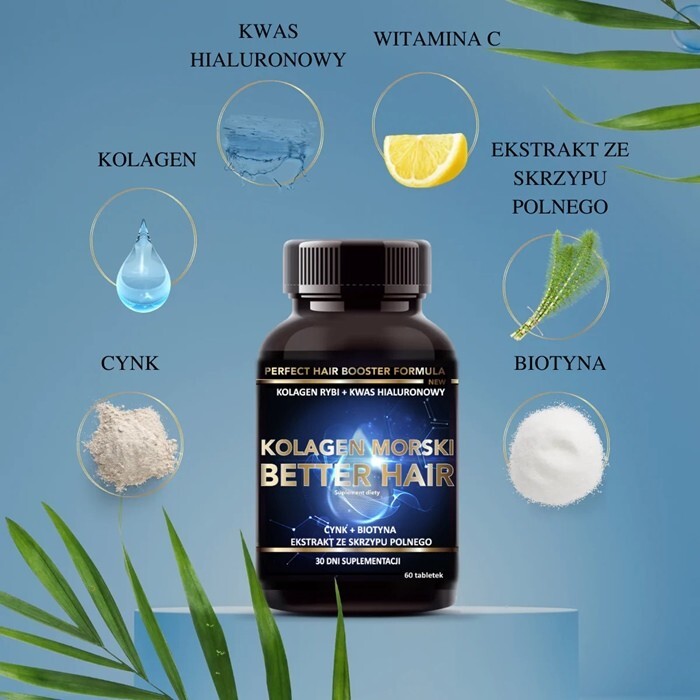INTENSON Kolagen morski Better Hair 60 tabletek