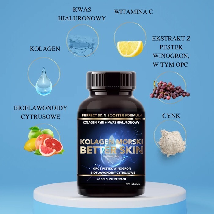 INTENSON Kolagen morski Better Skin 120 tabletek