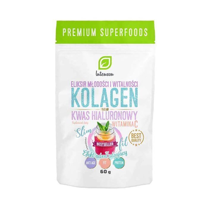 INTENSON Kolagen + wit. C + kwas hialuronowy 60 g