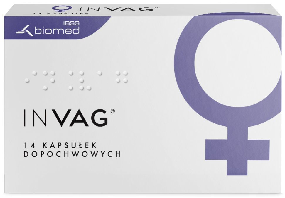 Invag 14 kapsułek dopochwowych / Probiotyk ginekologiczny
