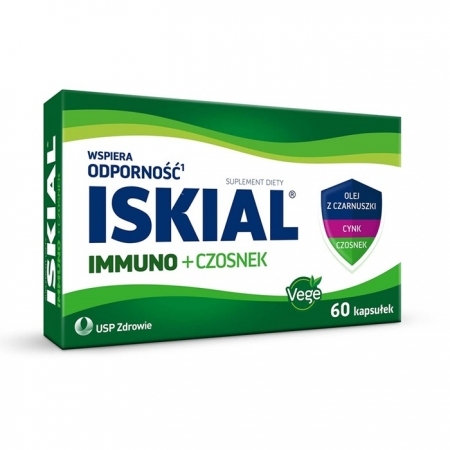 Iskial Immuno + Czosnek kapsułki wspierające odporność, 60 szt.