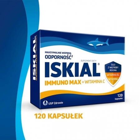 Iskial Immuno Max + Witamina C 120 kapsułek