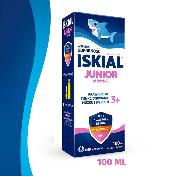 Iskial Junior płyn (smak cytrynowy) 100 ml