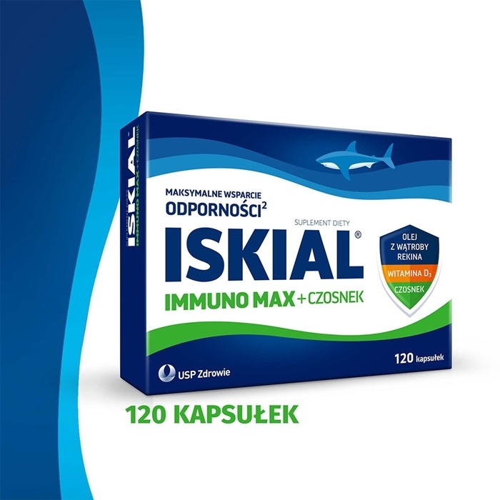 Iskial Max + Czosnek kapsułki, 120 szt.